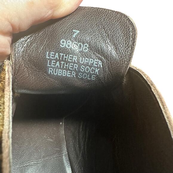 J.Crew Macalister Leopard Calf Hair Wedge Booties - Size 7 - Picture 8 of 10